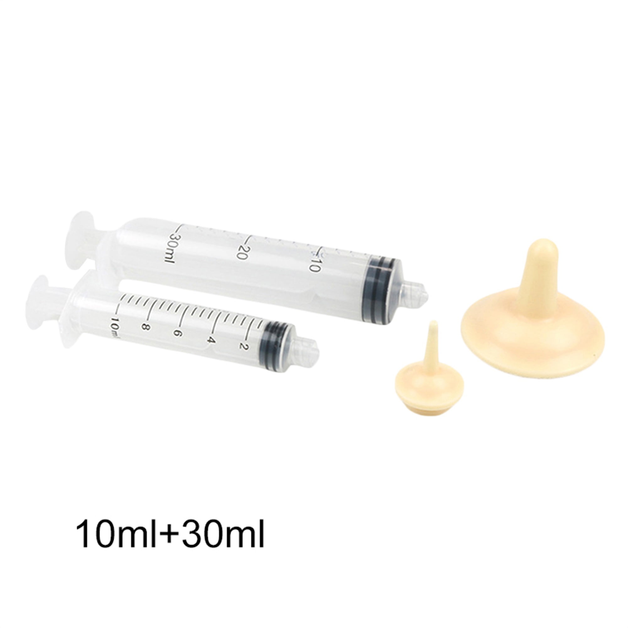 hirigin Pet Feeding Syringes with Nipples, Different Capacity Silicone