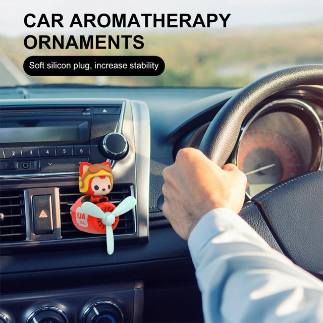 Ambientador de coche - Aromaterapia de ventilación de aire del difusor del coche con almohadillas de repuesto (B) Ndcxsfigh Accesorios para autos y motos
