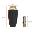 thumbnail image 3 of 3X Universal Pressure Washer Turbo Nozzle for High Pressure Outlet Fitting Rotary 3.0 Orifice 1/4 Inch, 3 of 6