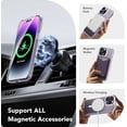 thumbnail image 3 of TEMOGU-Magnetic for iPhone 14 Pro Case, [Compatible with MagSafe] [Full Camera Protection] Shockproof Protective Slim Translucent Matte Phone Case for iPhone 14 Pro 6.1'', Clear, 3 of 4