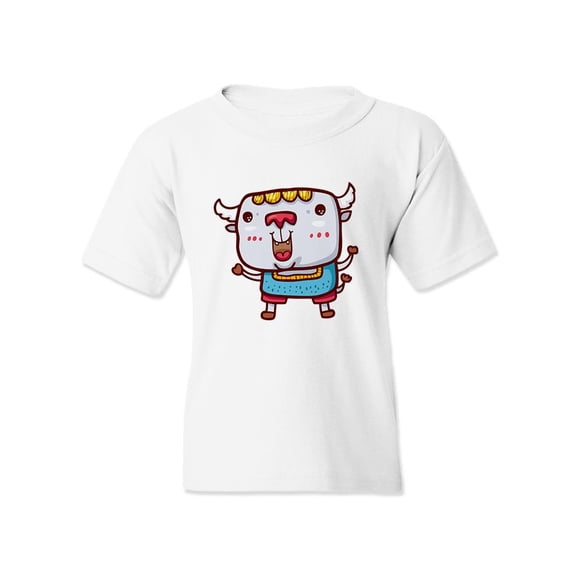 Happy Buffalo T-Shirt Juniors -Image by Shutterstock,  Large