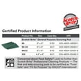 thumbnail image 5 of Scotch-Brite General Purpose Scouring Pads 105, Green, 4.5" x 6" Cleaning Scrub Pads Pack of 40, 5 of 6