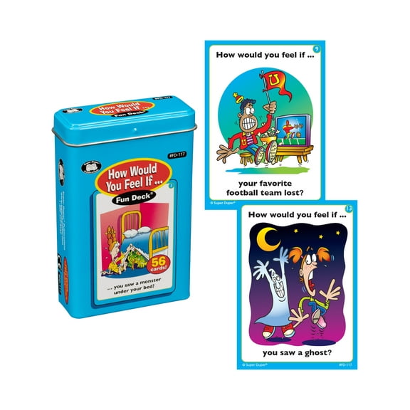 Super Duper Publications | How Would You Feel If Fun Deck | Understanding Feelings and Emotions Flash Cards | Educational Learning Materials for Children