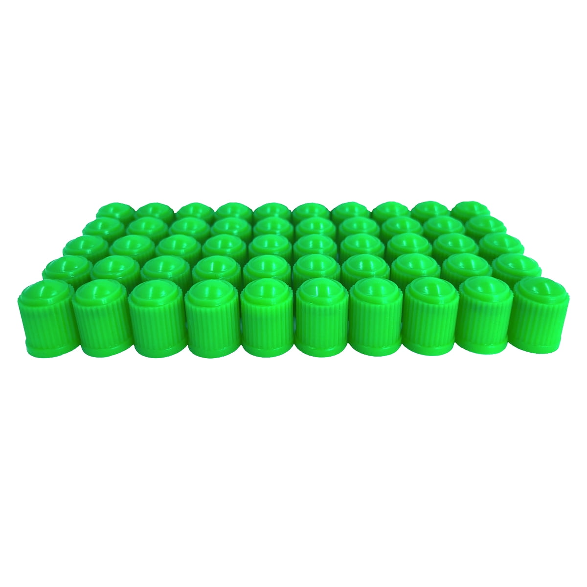 KEX Pack of 50 Green Valve Stem Caps with Inner Seals for Nitrogen