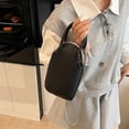 thumbnail image 5 of SPEKSEE PU Leather All-Match Shoulder Bag Kisslock Elegant Satchel Bag Metal Buckle Shoulder Bag Female Travel Work Shopping Bag, 5 of 9