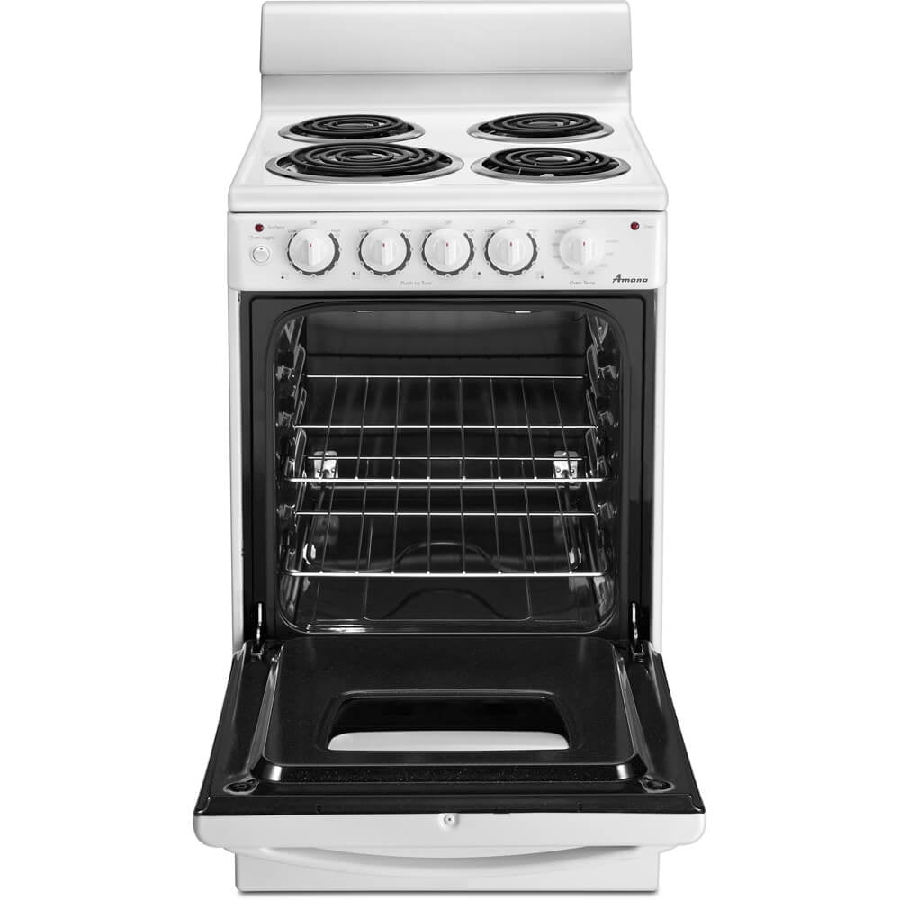 Amana AEP222VAW 2.6 Cu. Ft. White 20 inch Freestanding Range