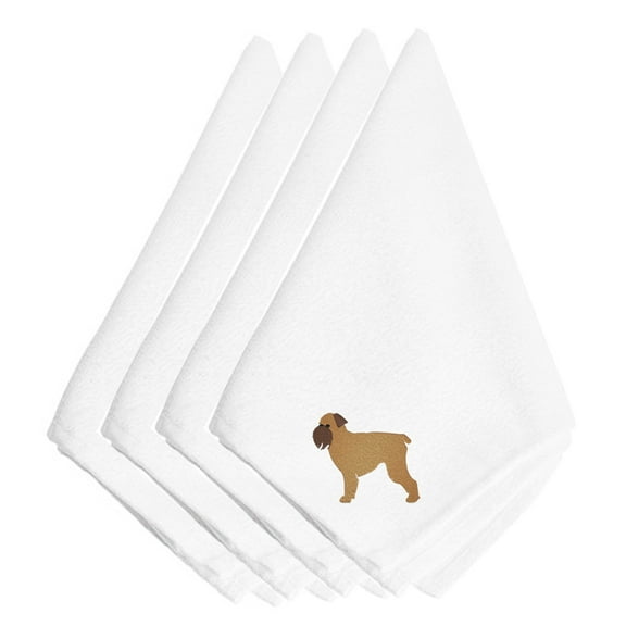 Brussels Griffon Embroidered Napkins Set of 4