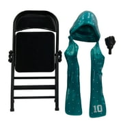 AEW Unmatched - 6 inch Shawn Spears Articulated Action Figure with Folding Chair and Soft PVC Hooded Scarf Accessories