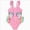 Y508-Pink, variant on Cute Unicorn Print Ruffle Trim Swimwear Toddler Girl One Piece Swimsuit UPF 50+ Quick Dry Beach Bathing Suit for Kids Summer Pool Party Beach (Pink,5-6 Y)