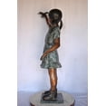 thumbnail image 5 of Young Girl Holding a Bird Outside at The Park - Size: 21"L x 11"W x 49"H., 5 of 12