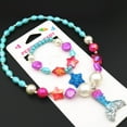 thumbnail image 4 of Pulsera de Collar de Cuentas Jadeshay Conjunto de Pulsera y Collar de Concha de Estrella para Niña, 4 of 6