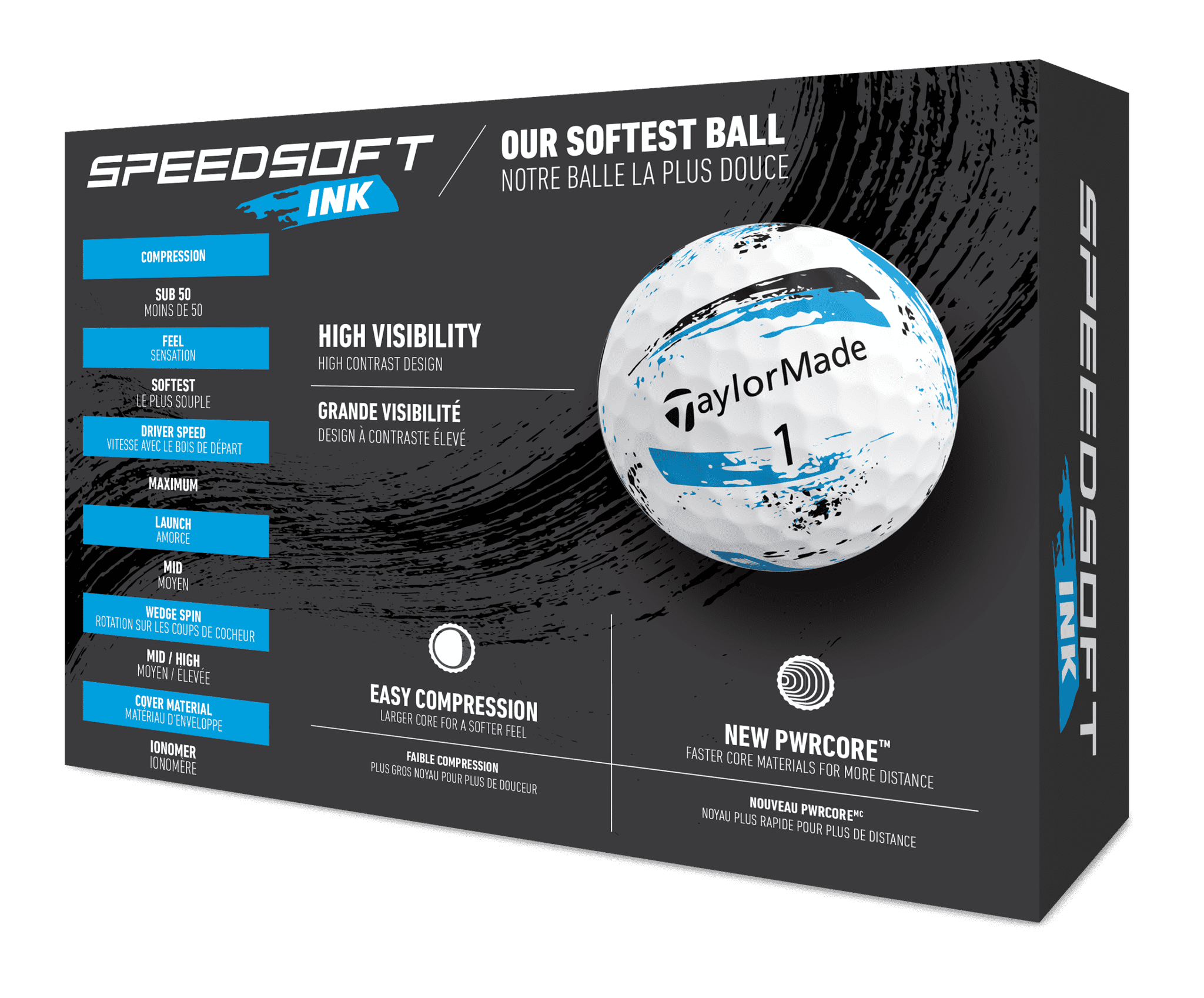 TaylorMade Speed Soft Ink 12個入り✖️2 TaylorMade Speed Soft Golf Balls 12pk Ink Blue – Soft Distance