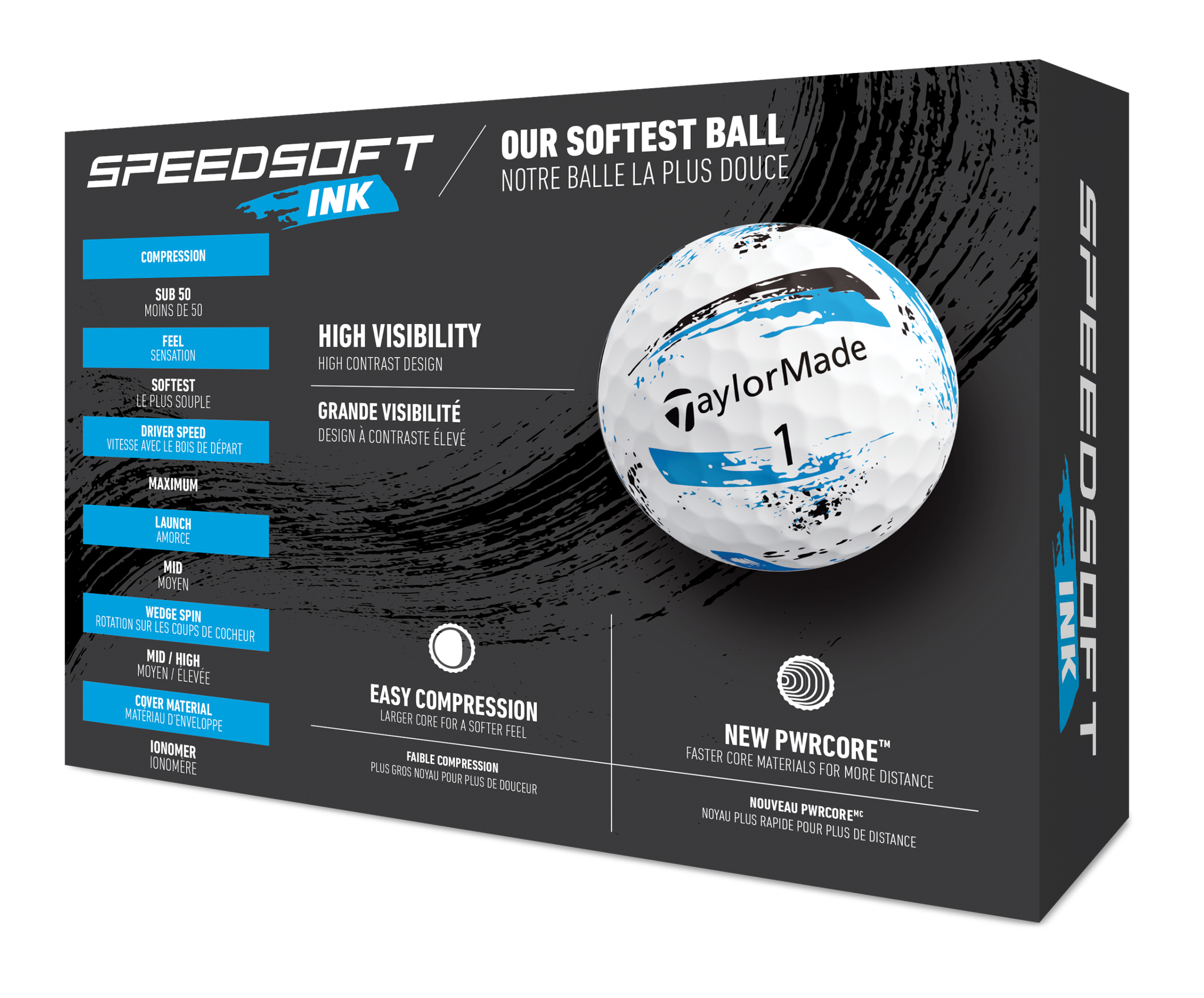 TaylorMade Speed Soft Golf Balls 12-Pack, Ink Blue photo 4