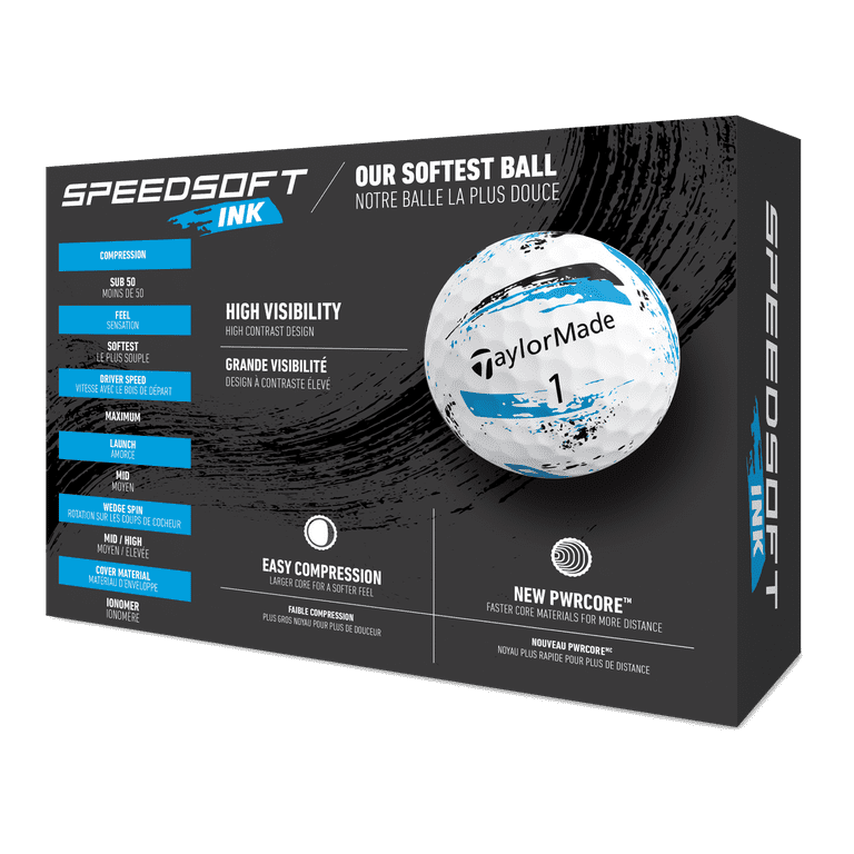 TaylorMade Speed Soft Golf Balls 12pk, Ink Blue - Walmart.com