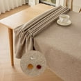 thumbnail image 2 of Knubmt Solid Color Linen Tablecloth Washable Decorative Fabric Table Cloth Rectangle Dining Table Cover for Dining/Buffet/Wedding, 47" x 47", 2 of 8