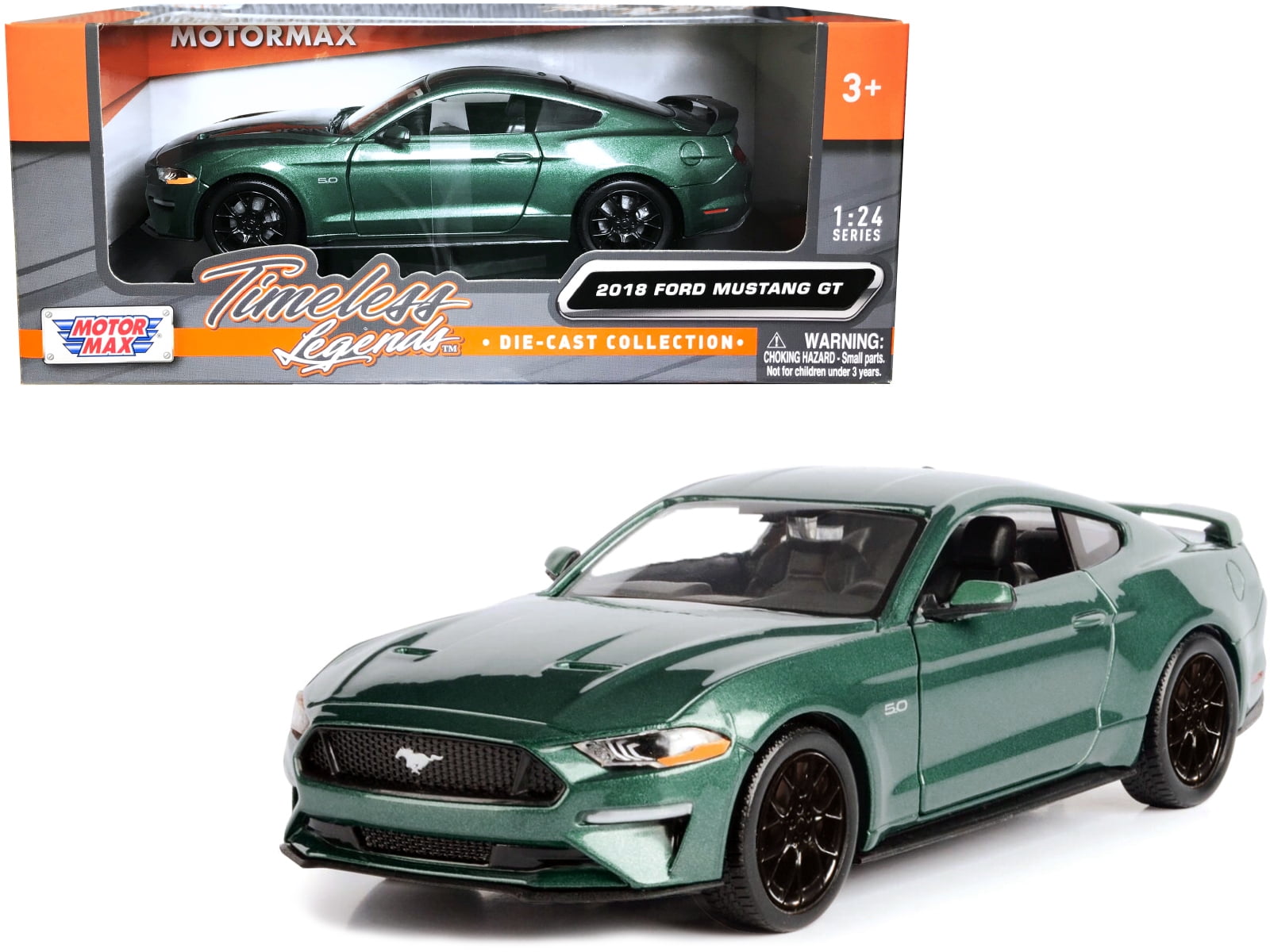 Ford Mustang GT 5.0 1:24 Scale 2015 Diecast Metal Model Sports Coupe Car Kid Toy 