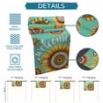 thumbnail image 6 of Welcome Table Runner 70 Inches, Summer Sunflowers Bohemia Floral Country Teal Green Bed Runner Dresser Scarves Tabletop for Indoor Outdoor Parties/Ceremony/Banquet, 13" x 70", 6 of 9