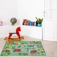 thumbnail image 4 of ORGOWEL Kids Carpet Playmat Rug 39.4"x63" Traffic Road Kid Play Car Mat Non-Slip Children Educational Area Rug Large Town City Road Map Car Mat for Playroom Bedroom,Green, 4 of 7