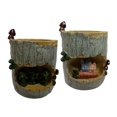 thumbnail image 1 of 2 Unid Lindo Resina Planta De Maceta Caja De Almacenamiento De Flores Decoración De Jardín Sharpla Comedero de bonsai suculento, 1 of 8