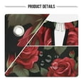 thumbnail image 5 of JSTEL Vintage Rose Flowers Floral Waterproof Barber Cape for Men Women Beard Shaving Bib Apron Professional Hair Cutting Cloth, 65 x 55 inch, 5 of 6