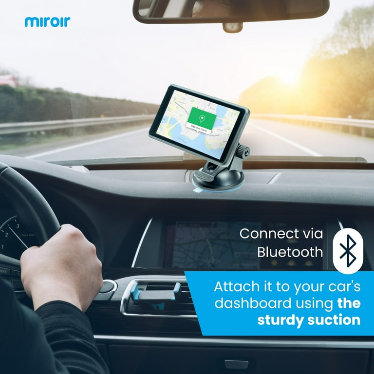 Miroir 5 Apple CarPlay & Android Auto with Bluetooth, Voice Control and Navigation, Size: Small