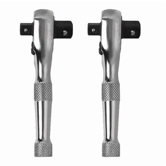 ! 2X 72 Teeth Ratchet Socket Wrench Mini 3/8Inch 1/2Inch Double Ended Torque Spanner Rod Screwdriver Bit Tool