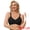 Black, variant on Women's Push Up Wirefree Seamless Adjustable Straps Bras XX-Large Black