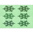 thumbnail image 1 of Ahgly Company Indoor Rectangle Patterned Mint Green Area Rugs, 8' x 12', 1 of 1