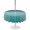 Green Purple, variant on Outdoor Tablecloth with Umbrella Hole for Patio/Picnic/Party/Camping, Teal Pink Ombre Waterproof Table Cloth Round Cover Washable, Modern Gradient Abstract Art (Dia 54")