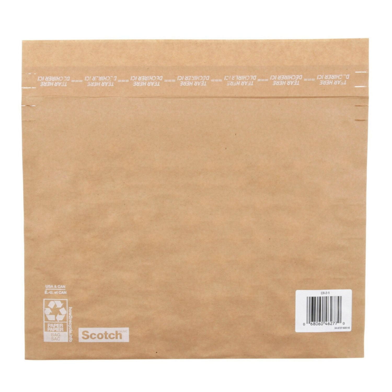 Enveloppe rembourrée récupérable à la source Scotch(MC) CR-2-1-20, 266 mm x 228 mm (10,5 po x 9 po), format 2