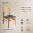 thumbnail image 4 of Fundas impermeables para asiento de silla Searchi, paquete de 4 unidades, beige y azul, 4 of 7