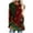 Green, variant on Trendfront Womens Boho Print Tunic Tops Crewneck Long Sleeve Colorful Pattern Loose Fit Casual Shirts