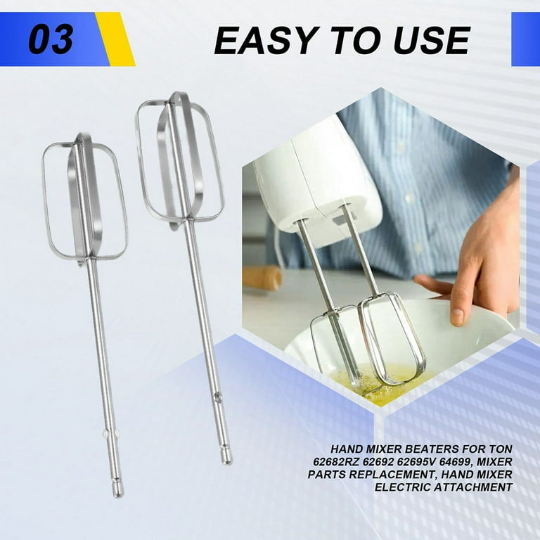 Easy Clean Lton Hand Mixer Beaters 62682RZ 62692 62695V 64699