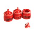 thumbnail image 3 of Electronicheart Exquisite Ceramic  for Dollhouse Miniature Storage Jars Decoration Set of 12 Red, 3 of 6