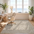 thumbnail image 3 of Design&I 2'x3' Ultra Soft Door Mat, Beige Faded Yellow Intricate Interlocking Motifs Farmhouse Vintage None Fluffy Washable Easy Care Indoor rug for Bedside Entryway, 3 of 7