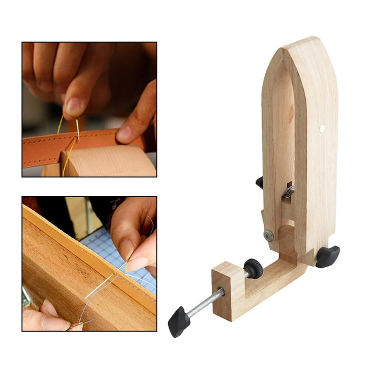 Wood Leather Craft Hand Stitching Leather Craft Lacing Sewing Clamp Stitching  Pony Horse Clamp For Leathercraft Sewing Diy Tool(1pc)