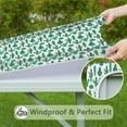 thumbnail image 5 of Waterproof Squre Tablecloth with Southwestern Succulent and Minimalist Botanical Cactus Prints, Elastic Edge Fit, Backing for Table Protection, Ideal for Patio, Camping, and Party Use, 5 of 5