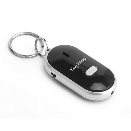 2 Pcs LED Key Finder Locator Find Lost Keys Chain Whistle Sound