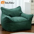 thumbnail image 2 of OTAUTAU Soft Chenille Bean Bag Cover Pouf Salon Lazy Couch Beanbag Armchair Ottoman Footrest Stool Frameless Furniture SF173, 2 of 10