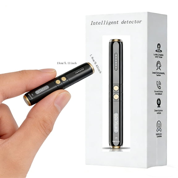 Hidden Camera Detectors – Small Anti Spy with GPS Tracker RF Detector for Wireless Cameras and Cars Tracking Device - Mini Travel Pen for Finding Spying Voice Recorder Bug Devices K33