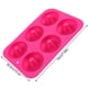 thumbnail image 4 of Naiovety Molde para rosquillas de 6 cavidades, bandeja antiadherente de silicona para hornear, resistente al calor, reutilizable, para hacer Type2 NO2, 4 of 6
