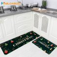 thumbnail image 6 of Merry Christmas Kitchen Mats Set of 2, Anti Fatigue Stain Floor Rug Christmas Decorative Non Slip Cushioned Floor Mat - 17x29 and 17x47 Inch, 6 of 6