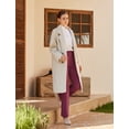 thumbnail image 6 of BALEAF Women's Fleece Lined Pants Yoga Pants Warm Thermal Winter High Waisted Straight Leg Leggings with 6 Pockets Wine Red XL, 6 of 7
