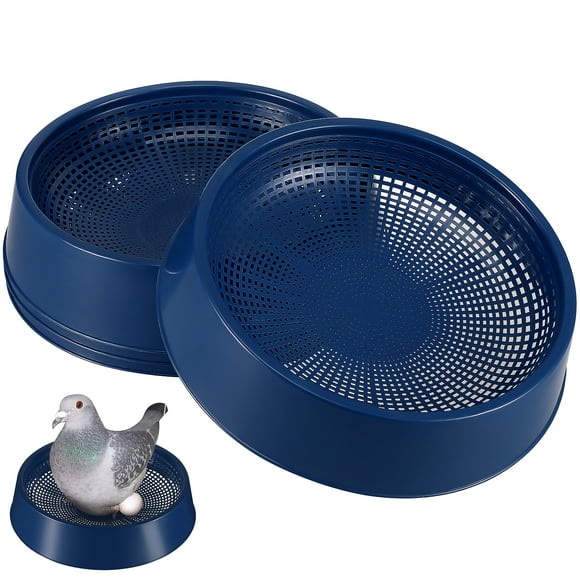 SHISUYAN 4 Pcs Plastic Bird Nests Bird Egg Basins Small Bird Nesting Bowls Pet Bird Cage Breeding Hatching Boxes Cage Accessories