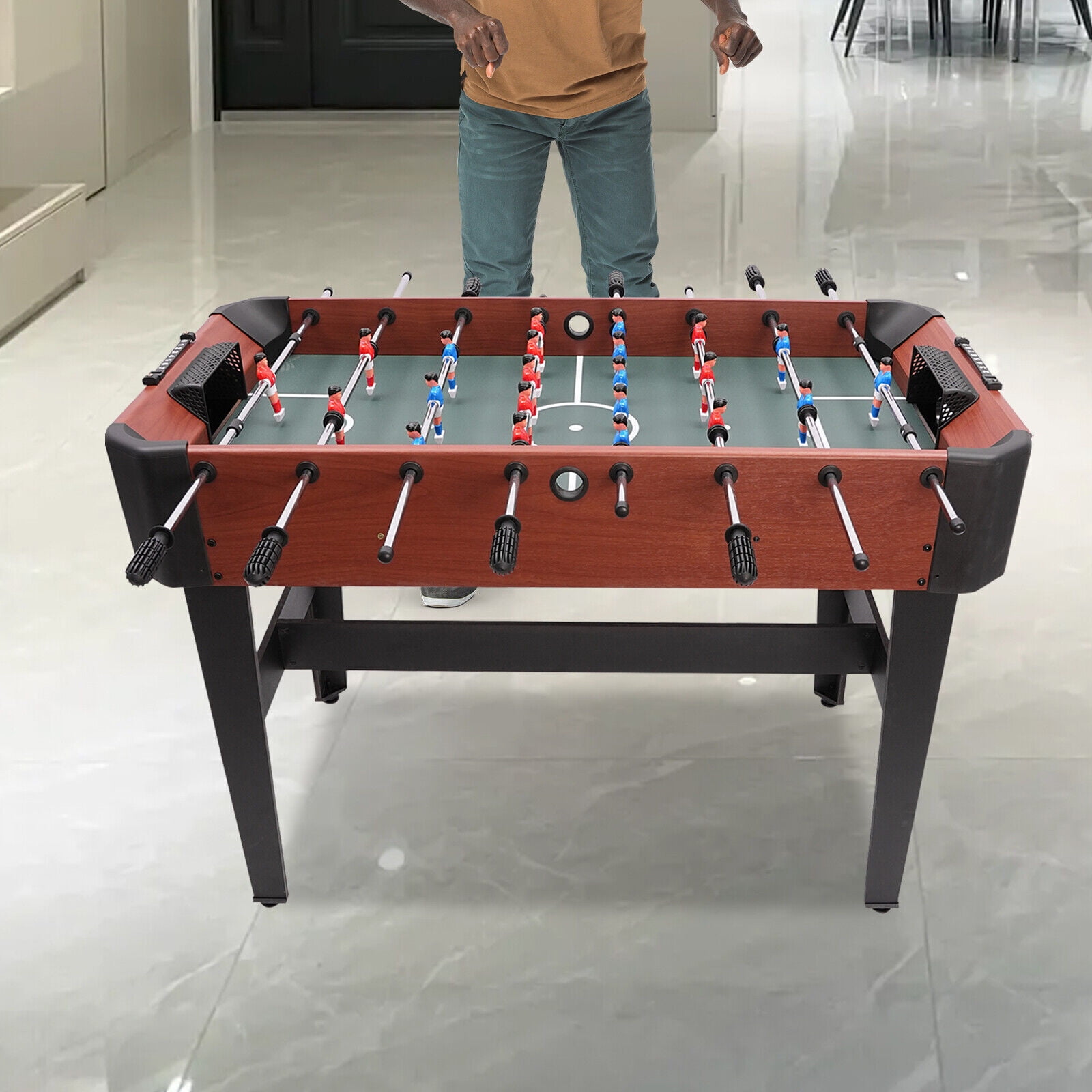 8 Rods Foosball Table for Adults, Modern Soccer Table Game Foosball Game Table for Home, Arcade Game Room 47 Inch Competition Sized