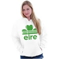 thumbnail image 4 of St Patricks Day Ireland Eire Clover Unisex Plus Fleece Graphic Hoodie Brisco Brands 2X, 4 of 5