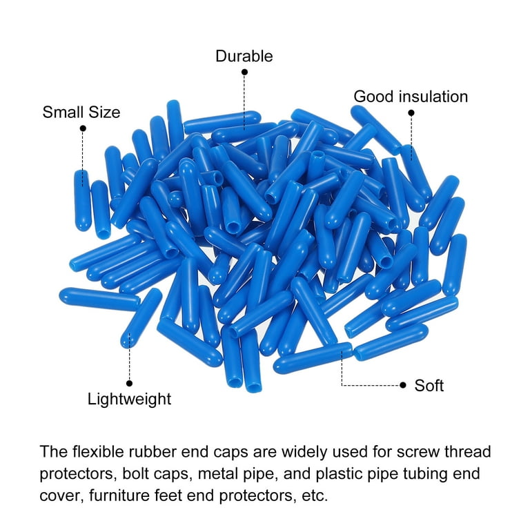 24mm Rubber Thread Protector Caps - 10pcs Screw End Covers For Furniture & Metal