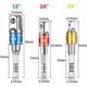 thumbnail image 3 of 1pc Foret Angle Droit Et 3pcs Adaptateur Douille 1/2"3/8"1/4" Kit Renvoi D'angle Visseuse De 105 Degrs Magntique Changement Rapide Perceuse Elect, 3 of 5