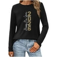 thumbnail image 6 of jobturf Sweatshirts for Women Y2k Letter Printed Long Sleeve Graphic Tees Soft Comfy Casual Loose Blouses Fall Winter Fashion Going Out Tops, 6 of 6