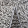 thumbnail image 4 of Guros Collection 2'x8' White Geometric Runner Rug - Stain Resistant Polypropylene for Indoor/Outdoor Entryway, Hallway, Kitchen, Pet-Friendly, Durable, Medium Pile, Latex-Free Cotton Backing, 4 of 7